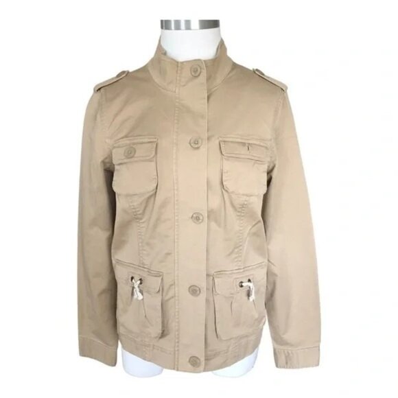 Vineyard Vines Jackets & Blazers - Vineyard Vines Khaki Cargo Pocket Utility Jacket